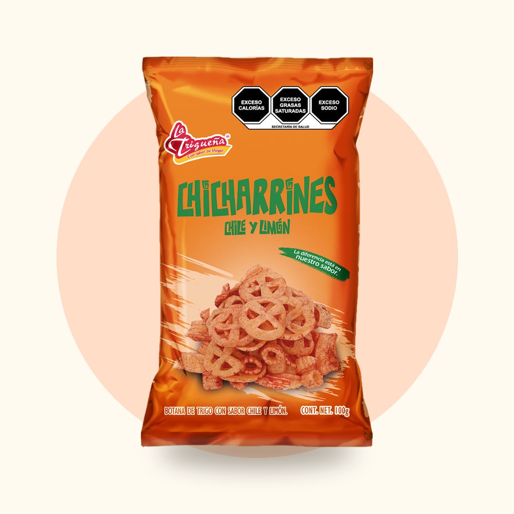 La Trigueña Chicharrines Chile y Limón